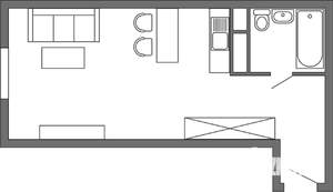 Студия квартира, вторичка, 36м2, 25/25 этаж