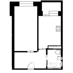1-к квартира, вторичка, 43м2, 12/17 этаж