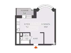 1-к квартира, вторичка, 37м2, 7/20 этаж