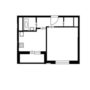 1-к квартира, вторичка, 35м2, 12/25 этаж