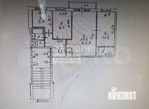 3-к квартира, вторичка, 55м2, 2/5 этаж