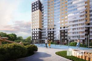 1-к квартира, строящийся дом, 34м2, 19/24 этаж