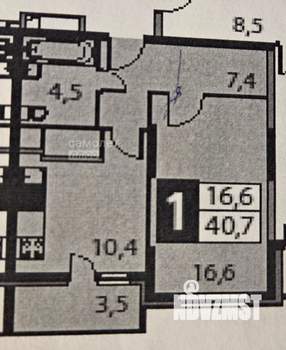 1-к квартира, вторичка, 39м2, 15/24 этаж