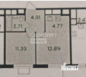 1-к квартира, вторичка, 38м2, 6/24 этаж