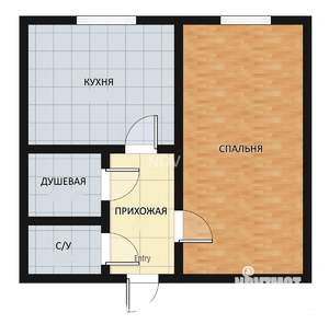 1-к квартира, вторичка, 26м2, 5/5 этаж