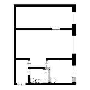 2-к квартира, вторичка, 46м2, 2/5 этаж