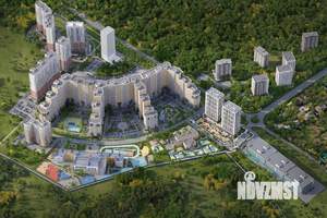 1-к квартира, строящийся дом, 36м2, 19/24 этаж