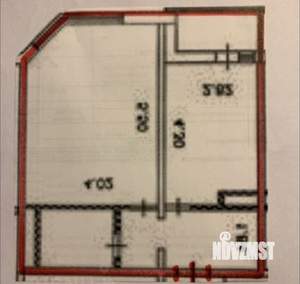 1-к квартира, вторичка, 45м2, 5/21 этаж