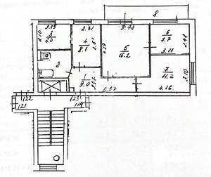 4-к квартира, вторичка, 64м2, 4/9 этаж