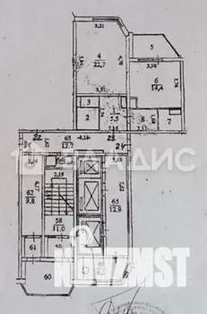1-к квартира, вторичка, 53м2, 7/24 этаж