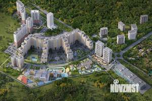 1-к квартира, строящийся дом, 35м2, 16/24 этаж