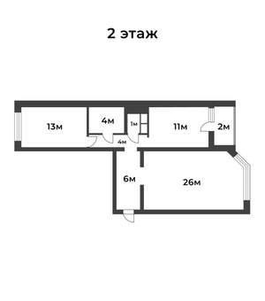 2-к квартира, вторичка, 67м2, 2/19 этаж