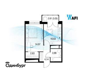1-к квартира, вторичка, 36м2, 24/24 этаж