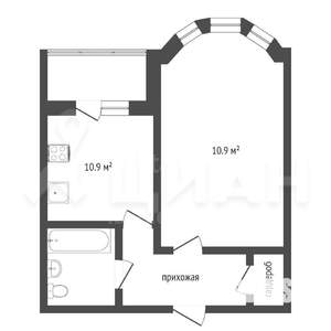1-к квартира, вторичка, 42м2, 18/25 этаж