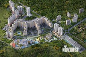 1-к квартира, строящийся дом, 39м2, 18/24 этаж