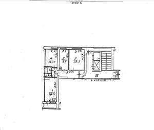3-к квартира, вторичка, 72м2, 6/9 этаж