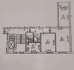 3-к квартира, вторичка, 64м2, 2/12 этаж