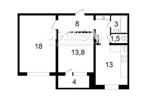 2-к квартира, вторичка, 58м2, 17/17 этаж