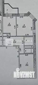 2-к квартира, вторичка, 63м2, 3/24 этаж