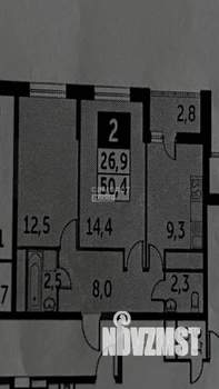 2-к квартира, вторичка, 49м2, 18/26 этаж