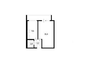 1-к квартира, вторичка, 37м2, 2/14 этаж
