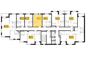 1-к квартира, строящийся дом, 24м2, 12/24 этаж