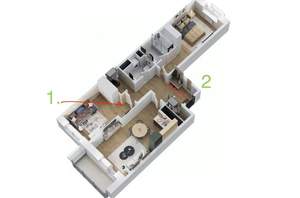 2-к квартира, вторичка, 70м2, 23/25 этаж