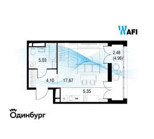 Студия квартира, вторичка, 35м2, 13/24 этаж