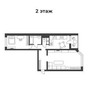 2-к квартира, вторичка, 67м2, 2/19 этаж