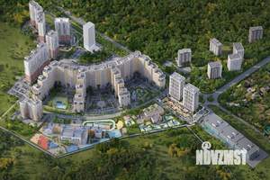 1-к квартира, строящийся дом, 36м2, 2/24 этаж