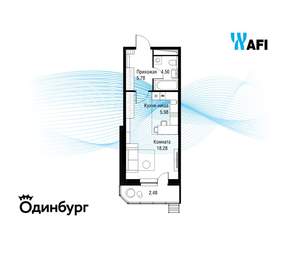 Студия квартира, вторичка, 37м2, 5/24 этаж