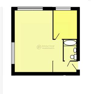 1-к квартира, вторичка, 31м2, 1/5 этаж