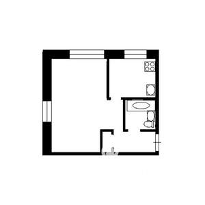 1-к квартира, вторичка, 32м2, 2/5 этаж