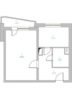 1-к квартира, вторичка, 39м2, 7/17 этаж