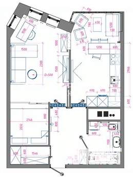 1-к квартира, вторичка, 44м2, 5/12 этаж