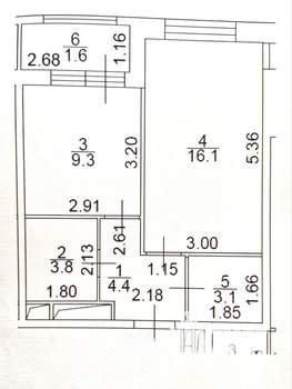 1-к квартира, вторичка, 37м2, 14/26 этаж