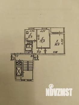 2-к квартира, вторичка, 47м2, 12/12 этаж