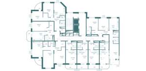 2-к квартира, вторичка, 82м2, 11/16 этаж