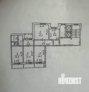 4-к квартира, вторичка, 86м2, 3/14 этаж
