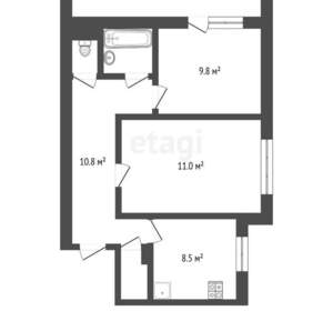 2-к квартира, вторичка, 51м2, 5/9 этаж