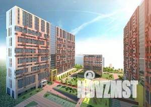 1-к квартира, строящийся дом, 44м2, 2/25 этаж