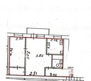 2-к квартира, вторичка, 44м2, 2/5 этаж