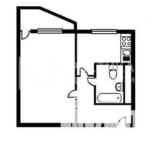 1-к квартира, вторичка, 39м2, 10/17 этаж