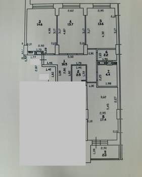 3-к квартира, вторичка, 81м2, 3/24 этаж