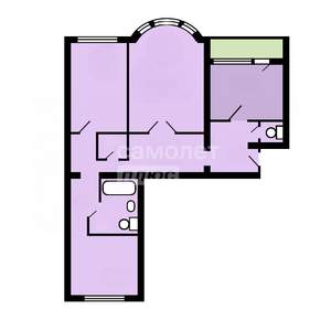 3-к квартира, вторичка, 79м2, 13/25 этаж