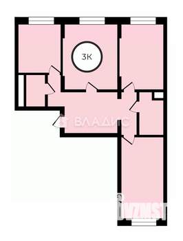 3-к квартира, вторичка, 91м2, 2/25 этаж