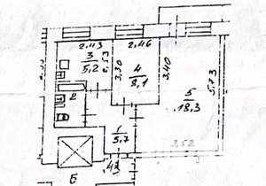 2-к квартира, вторичка, 41м2, 2/9 этаж