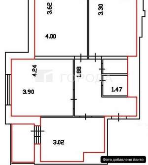 3-к квартира, вторичка, 71м2, 16/26 этаж