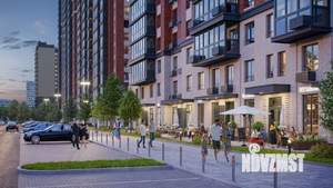 1-к квартира, строящийся дом, 40м2, 7/19 этаж