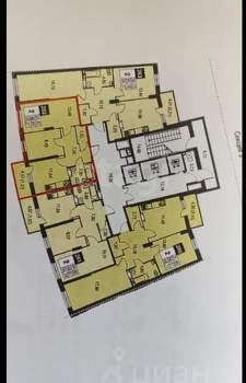 2-к квартира, сданный дом, 65м2, 3/25 этаж